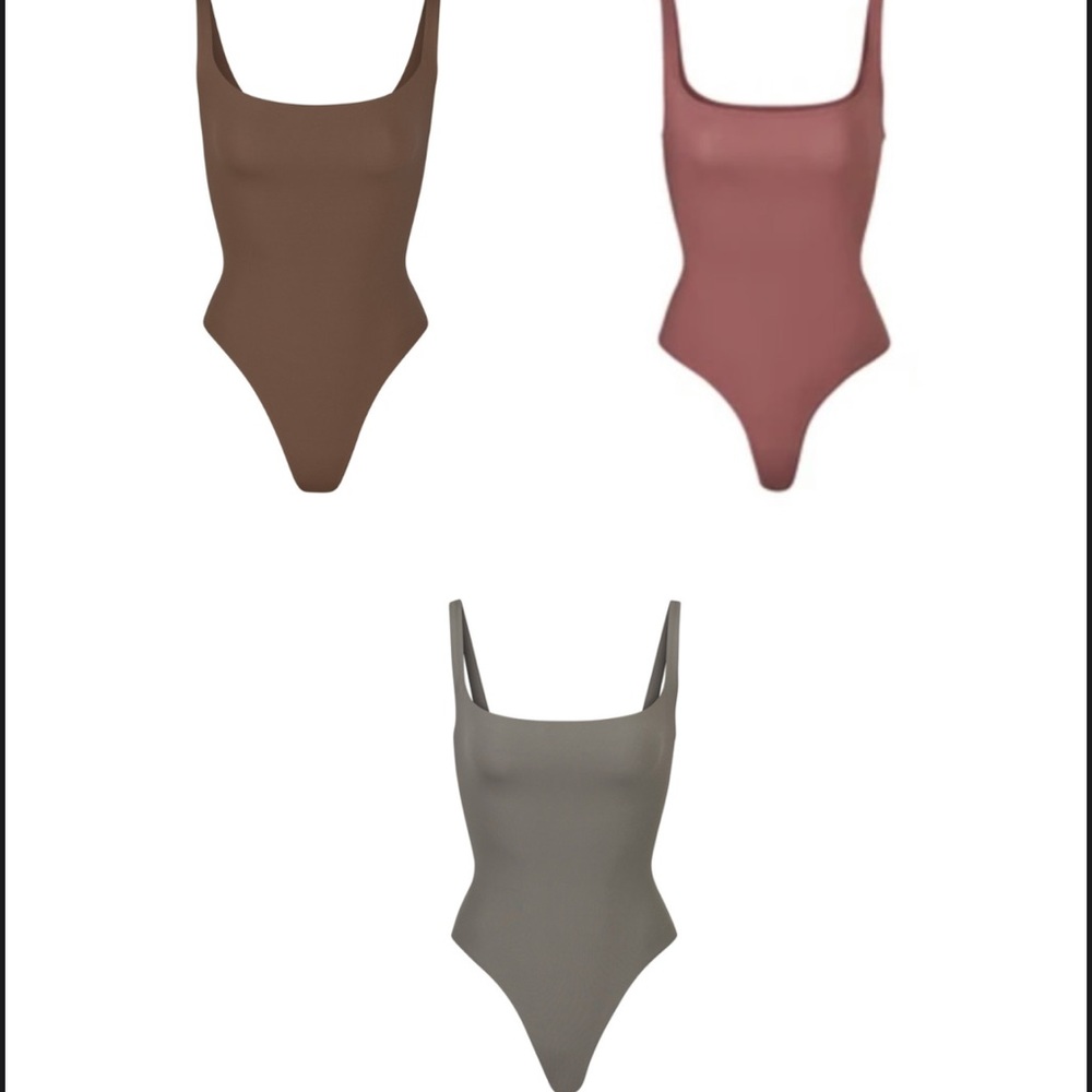 3 SKIMS BODYSUITS BUNDLE